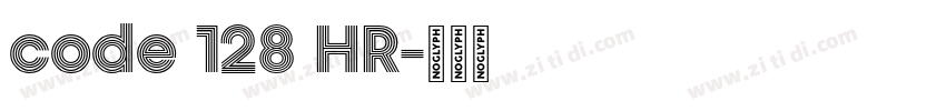 code 128 HR字体转换